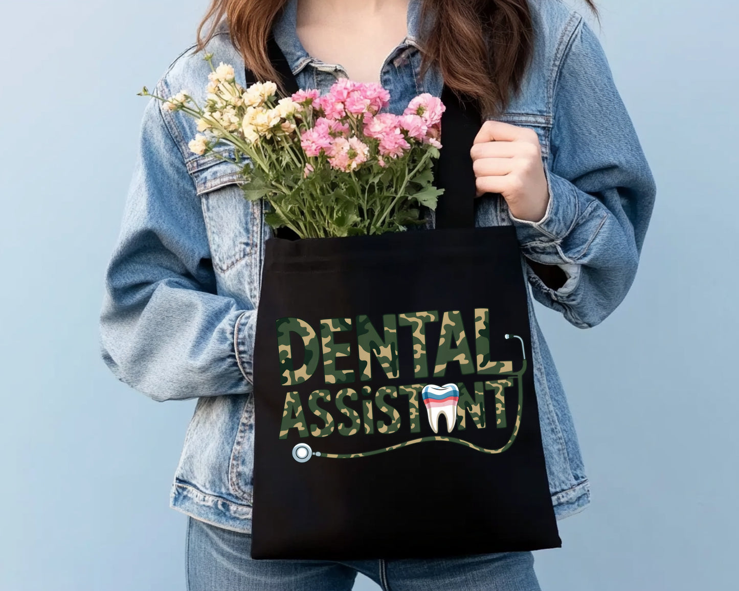 Bolsa grande de lona - Camuflaje de asistente dental