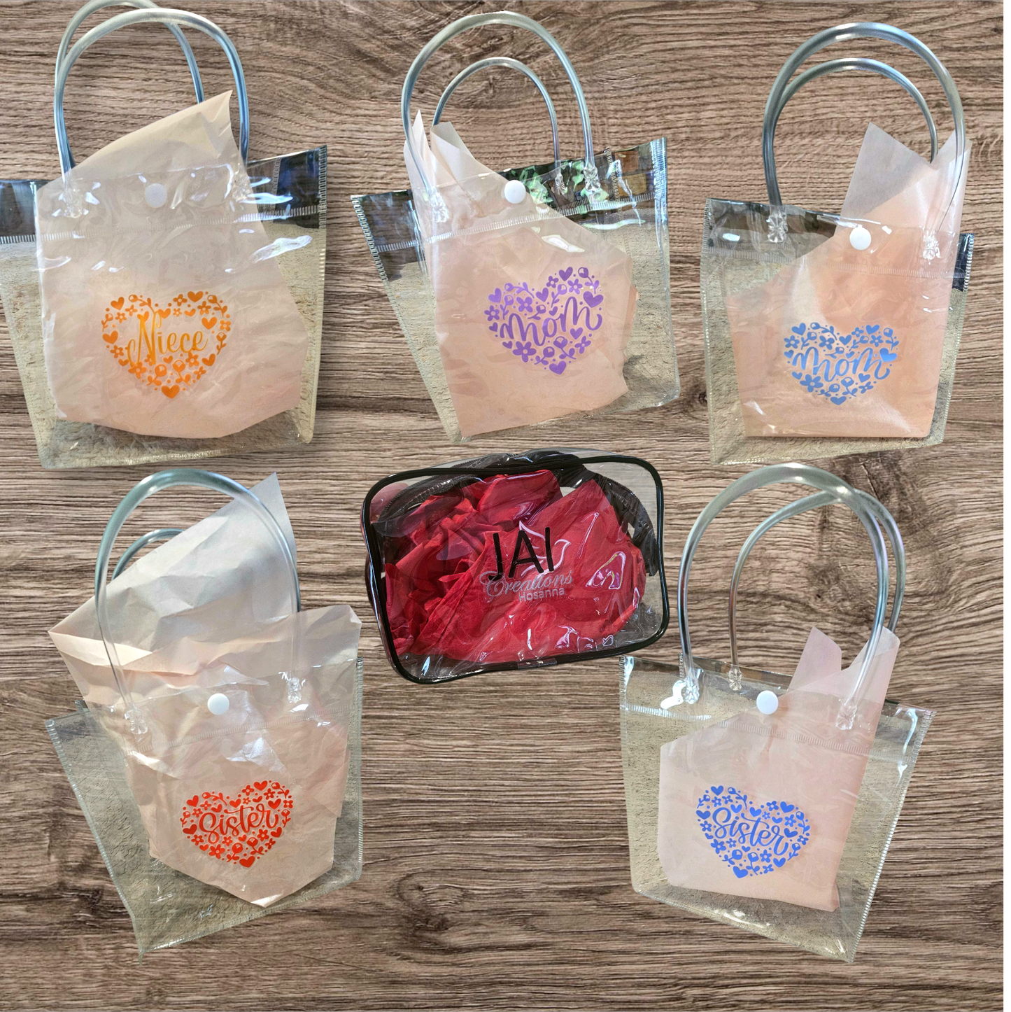 Custom Made Clear Cosmetic bag