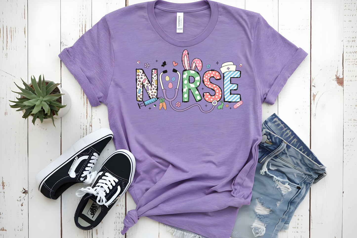 Camiseta de enfermera de Pascua