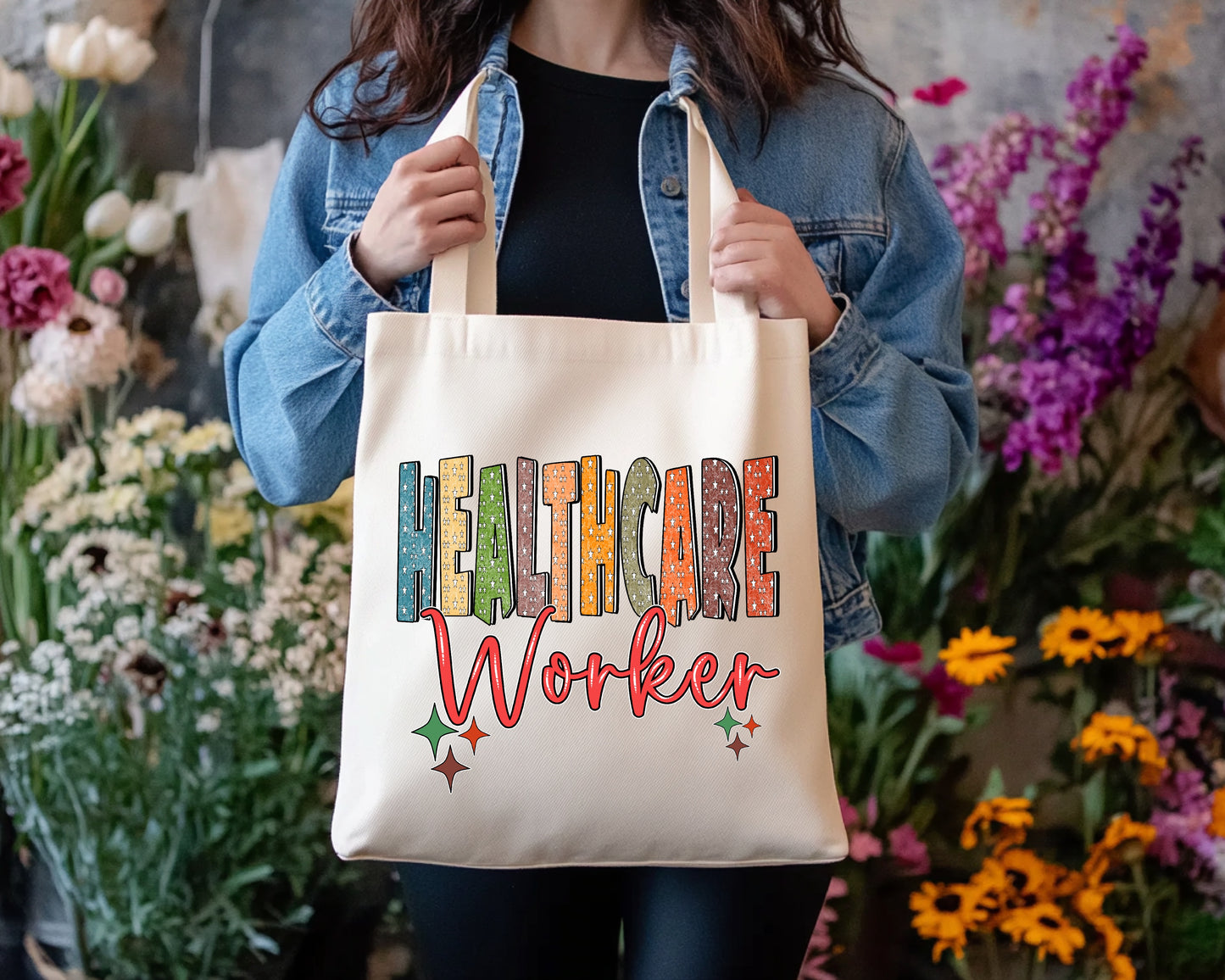 Bolsa grande de lona - Trabajador sanitario