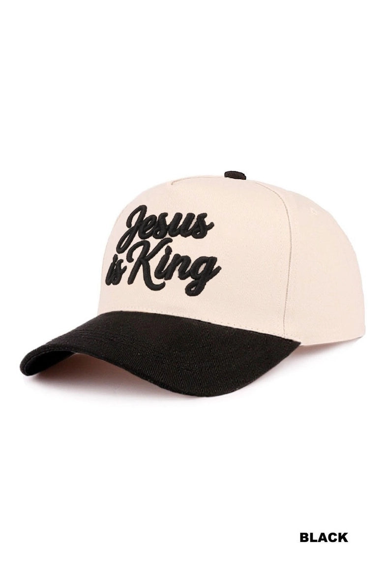 JAI "Jesus is King" Embroidered Hat