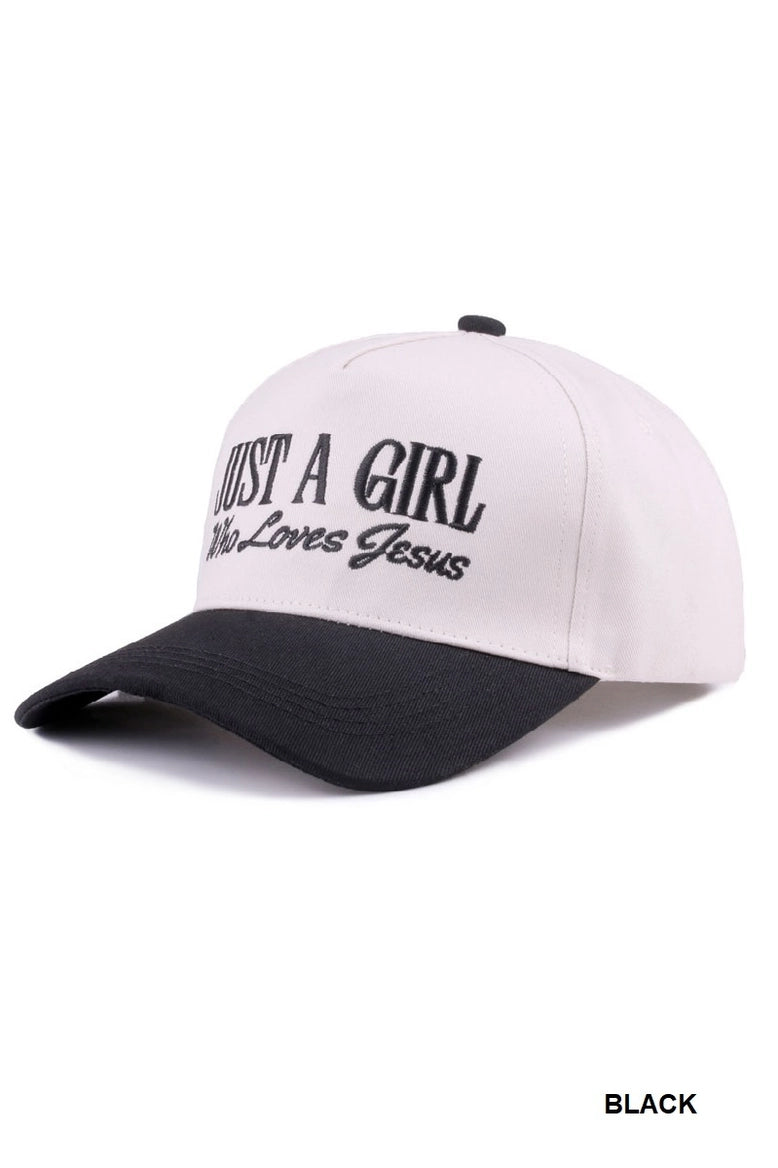 JAI "Just a Girl" Embroidered Hat