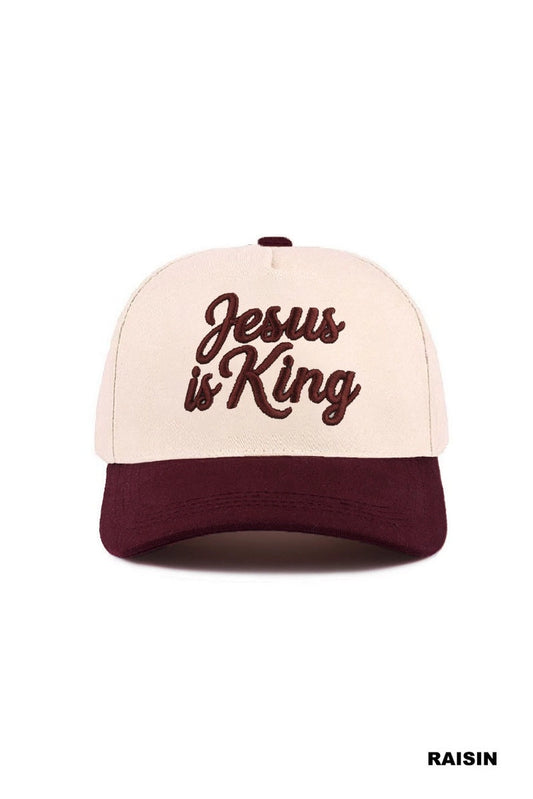 JAI "Jesus is King" Embroidered Hat