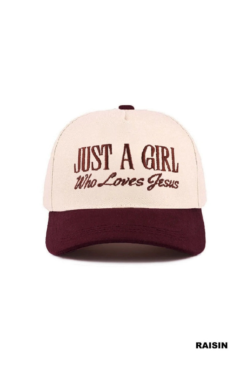 JAI "Just a Girl" Embroidered Hat
