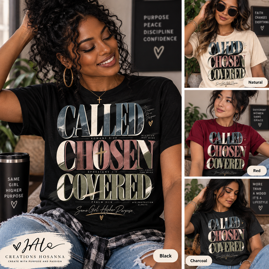 Called, Chosen, Covered DTF Transfer
