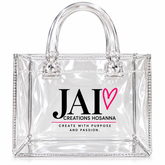 Custom Clear Gift Bags with UV DTF Logo (BULK)