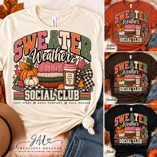 Cozy Autumn Sweater DTF Transfer