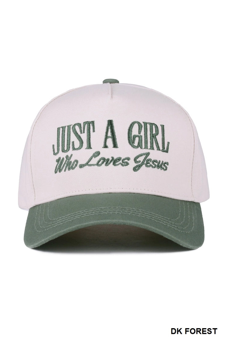 JAI "Just a Girl" Embroidered Hat