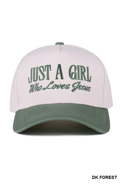 JAI "Just a Girl" Embroidered Hat