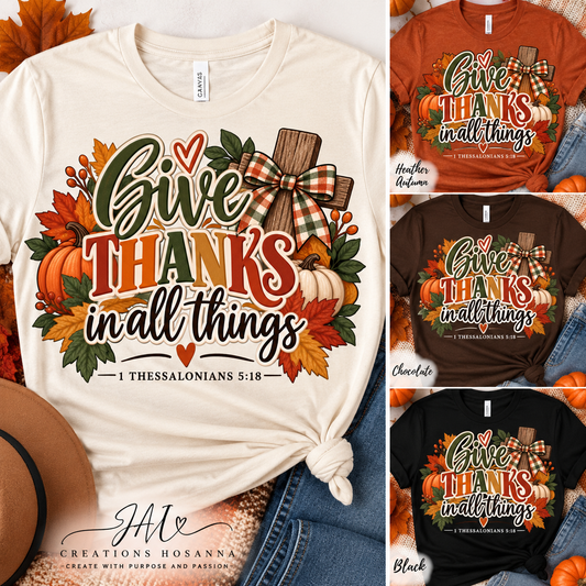 Give Thanks DTF Transfer