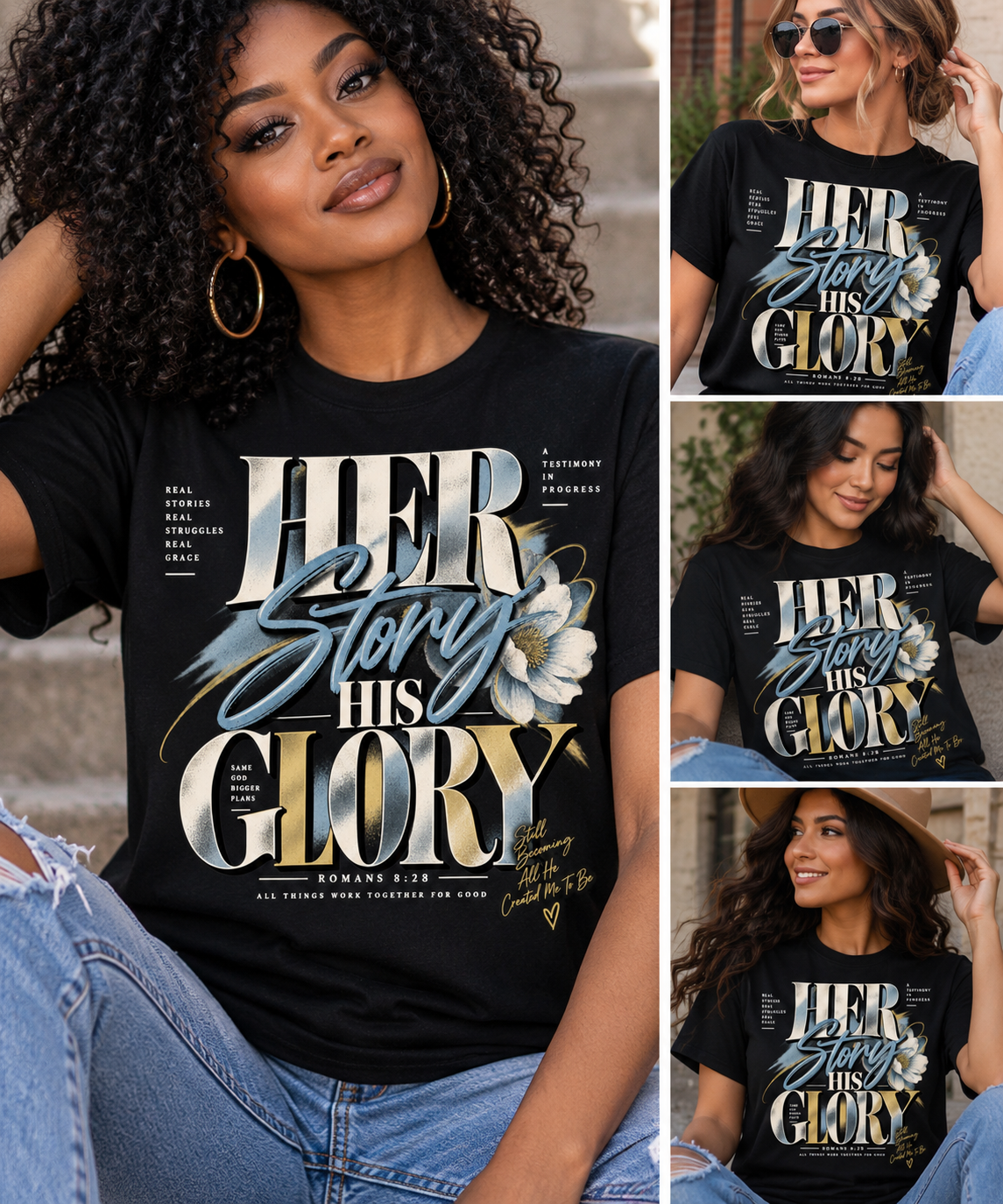 Her Story His Purpose DTF Transfer