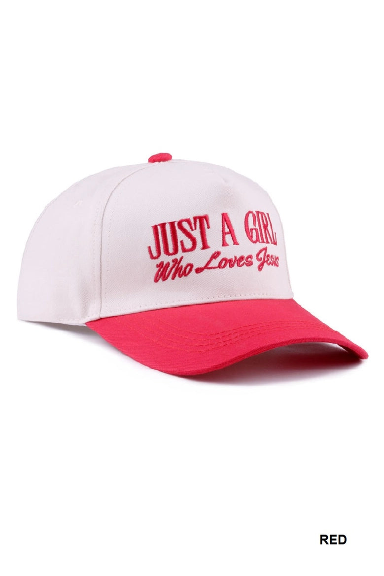 JAI "Just a Girl" Embroidered Hat
