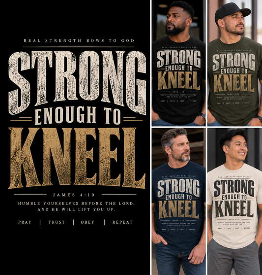 Strength Bows to God DTF Transfer